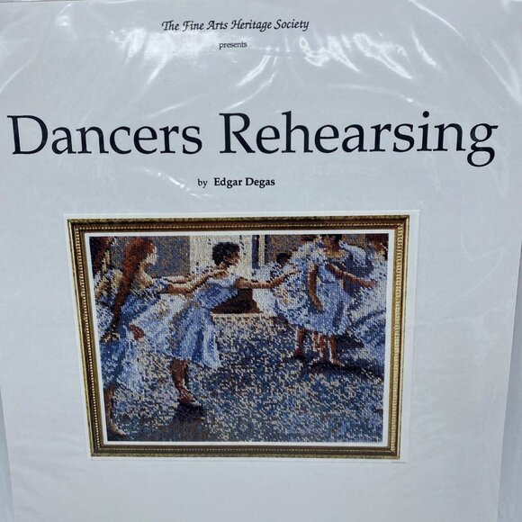 Dancers Rehearsing Cross Stitch Chart The Fine Arts Heritage Society Edgar Degas - Picture 3 of 8
